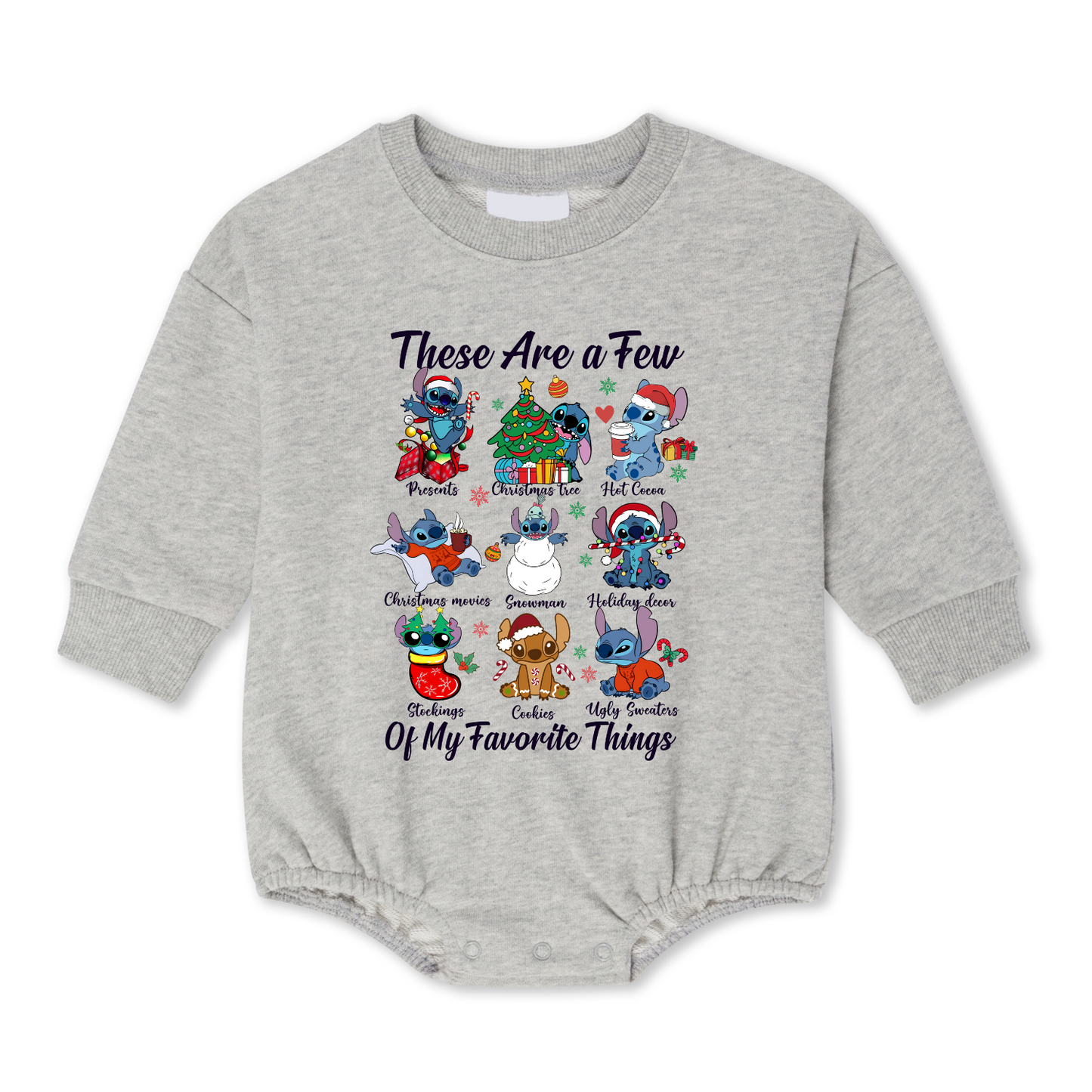 Stitch These Are A Few Of My Favorite Things Bubble Onesie