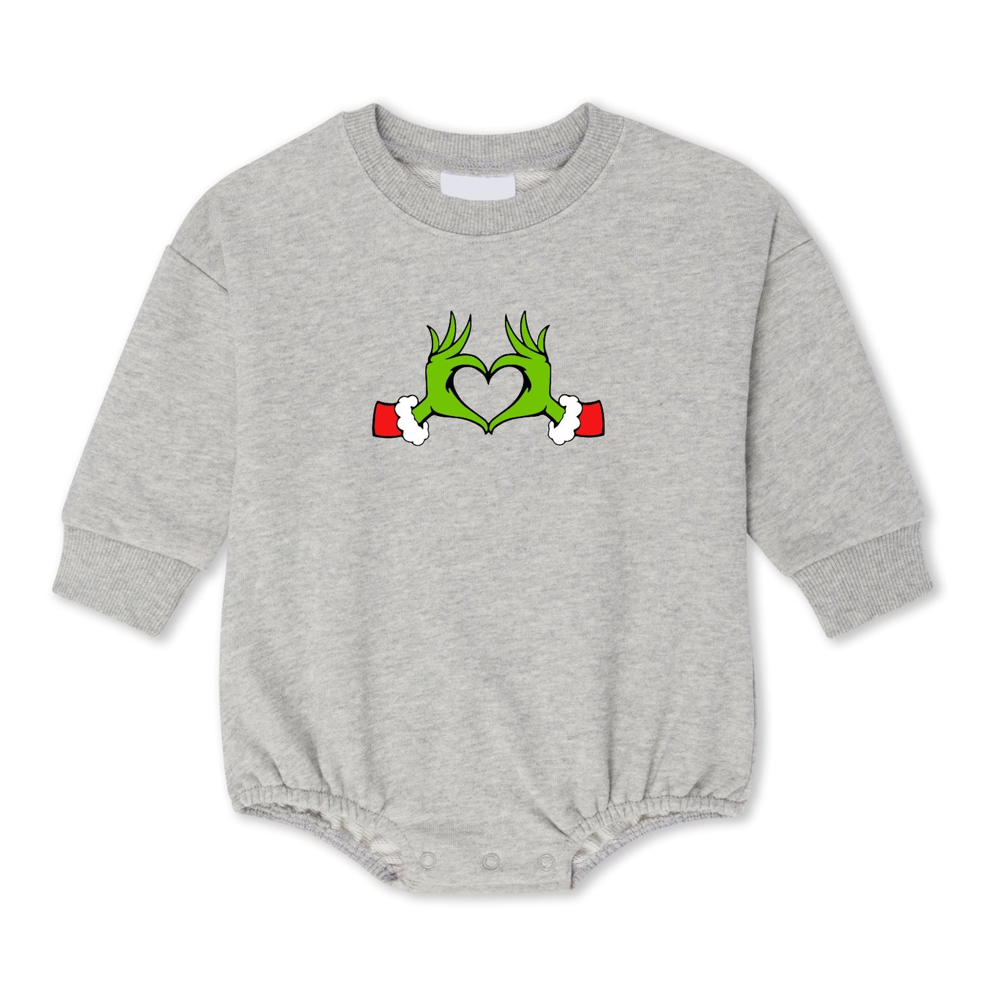 Grinch Heart Bubble Onesie