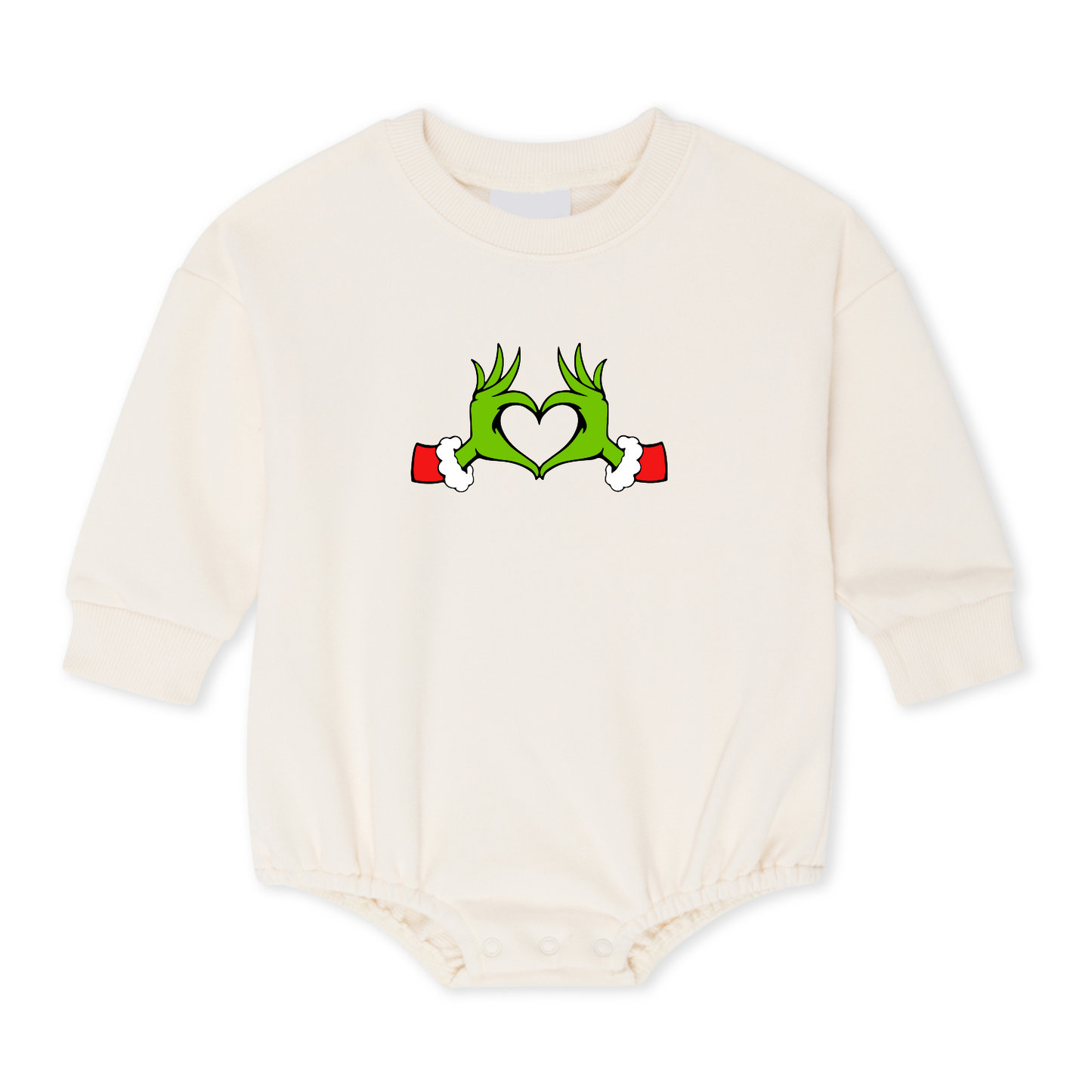 Grinch Heart Bubble Onesie