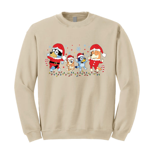 Adult Bluey Christmas Sweatshirt