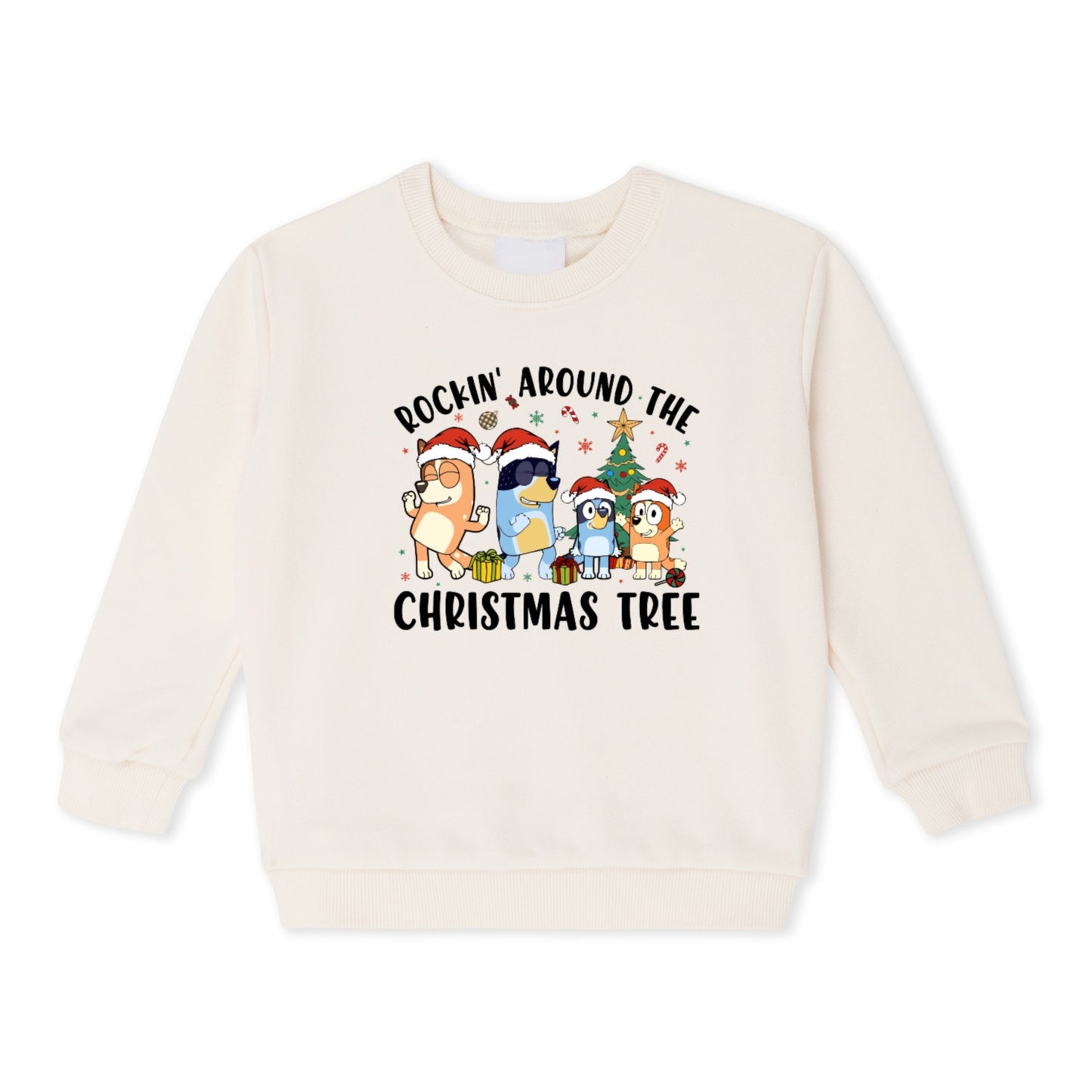 Bluey Christmas Rockin’ Around The Christmas Tree Sweatshirt