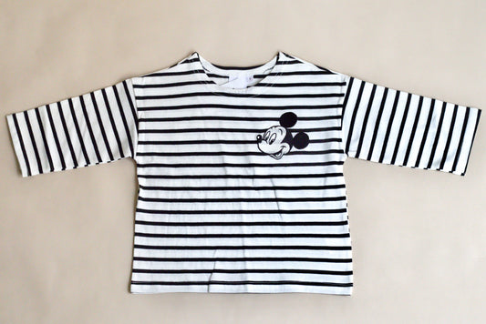 Mickey Stripes Long Sleeve