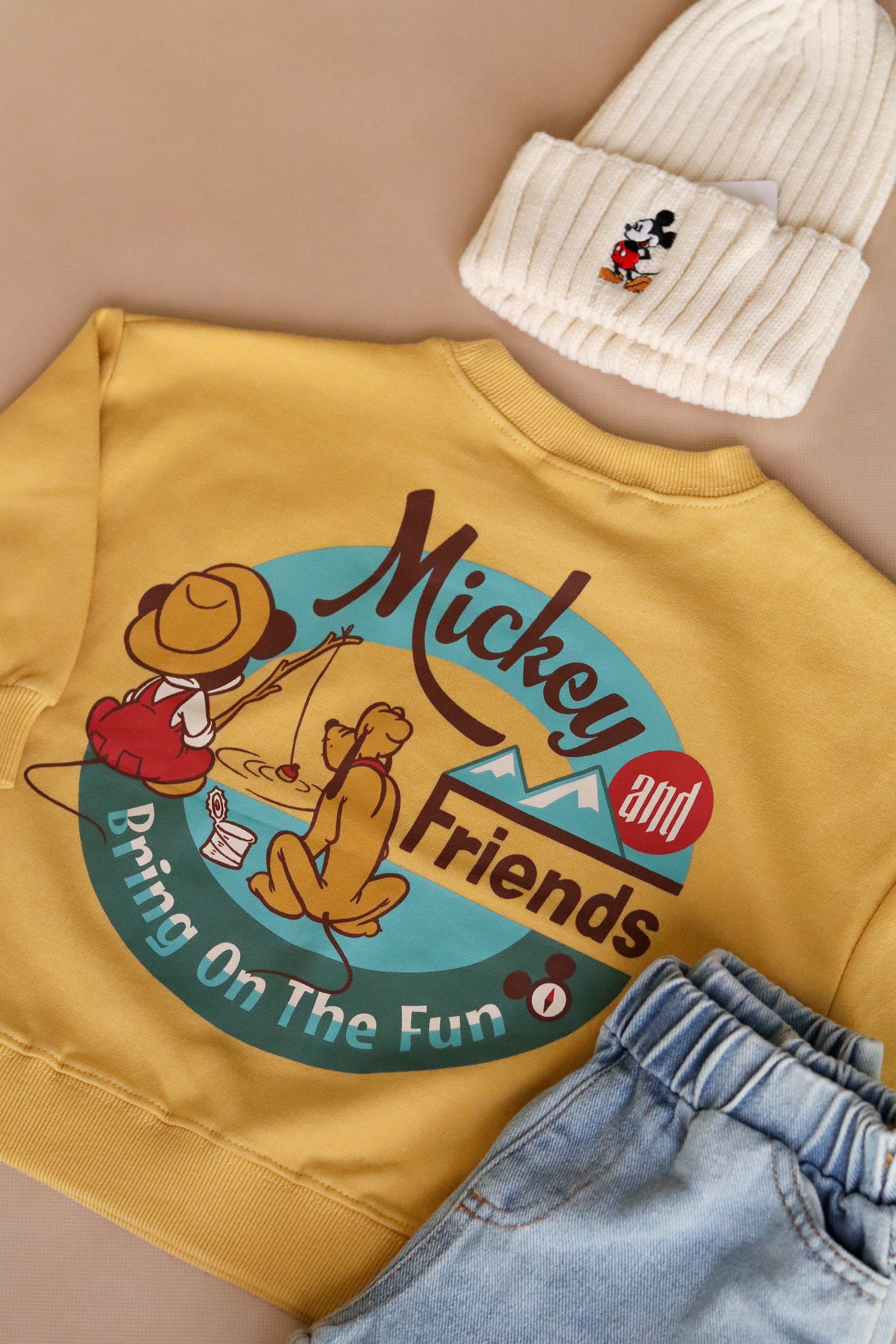 Mickey Fishing Crewneck